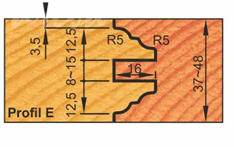 Profil dveří bez viditelného spoje